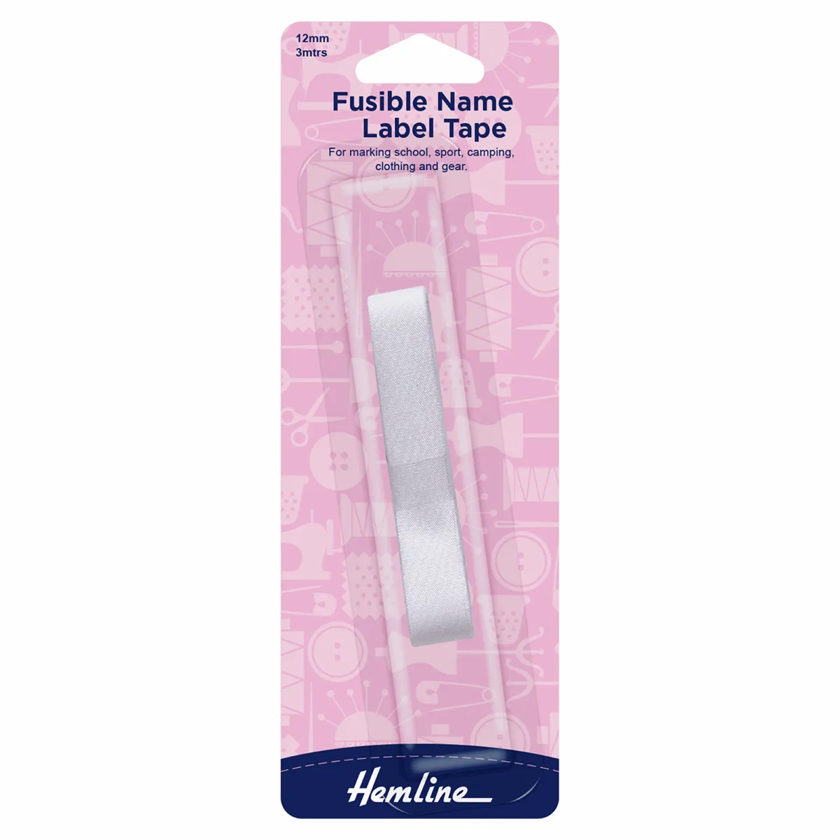 Hemline Iron-On Name Label Replacement Tape