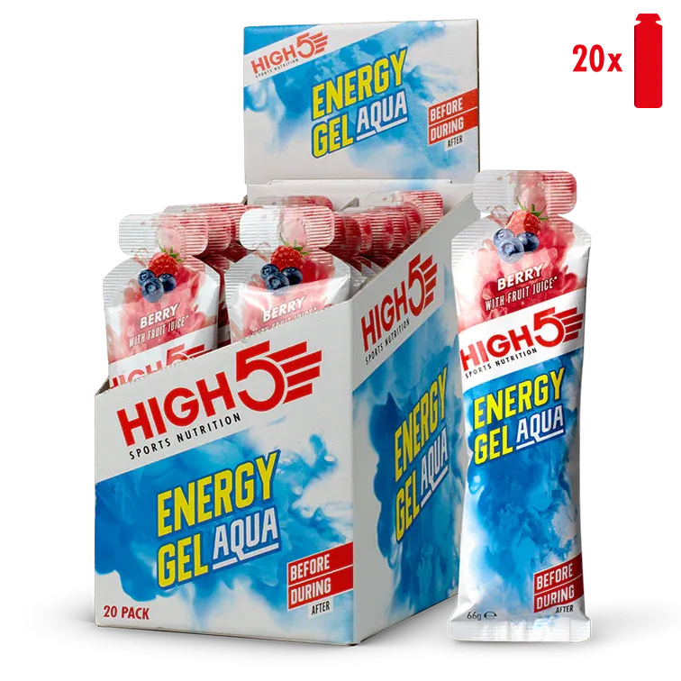 High 5 Aqua Energy Gel 20 Pack Box - Berry