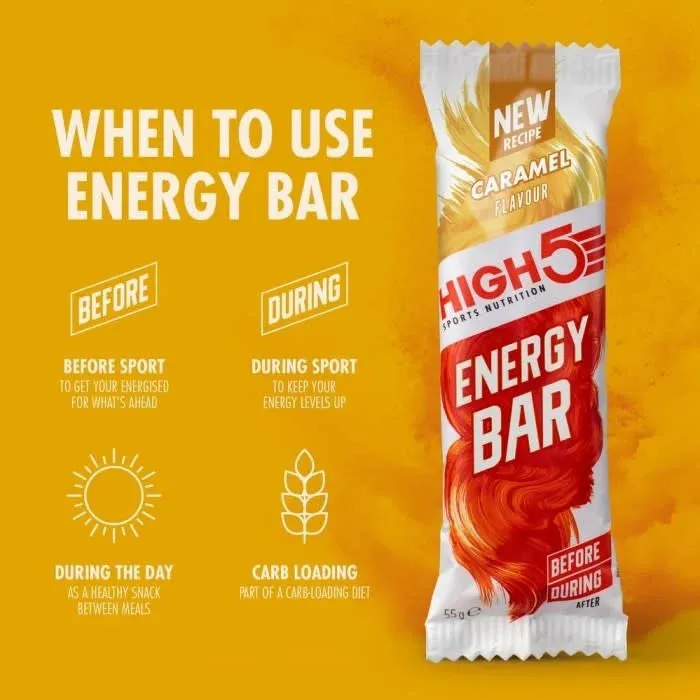 High 5 Energy Bar 12 Pack - Caramel