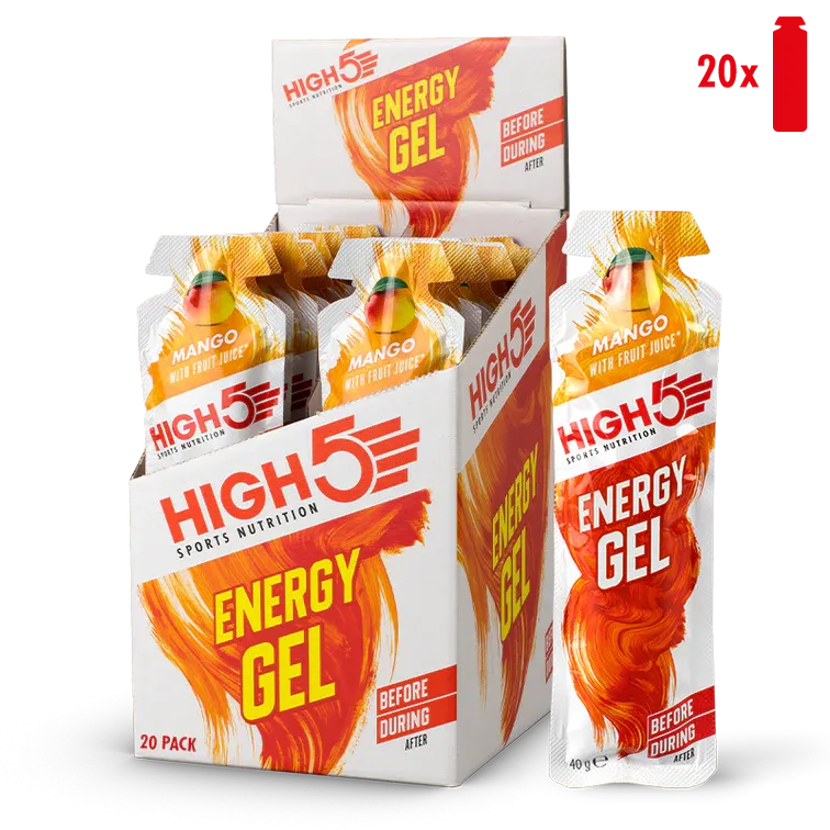 High 5 Energy Gel 20 Pack - Mango