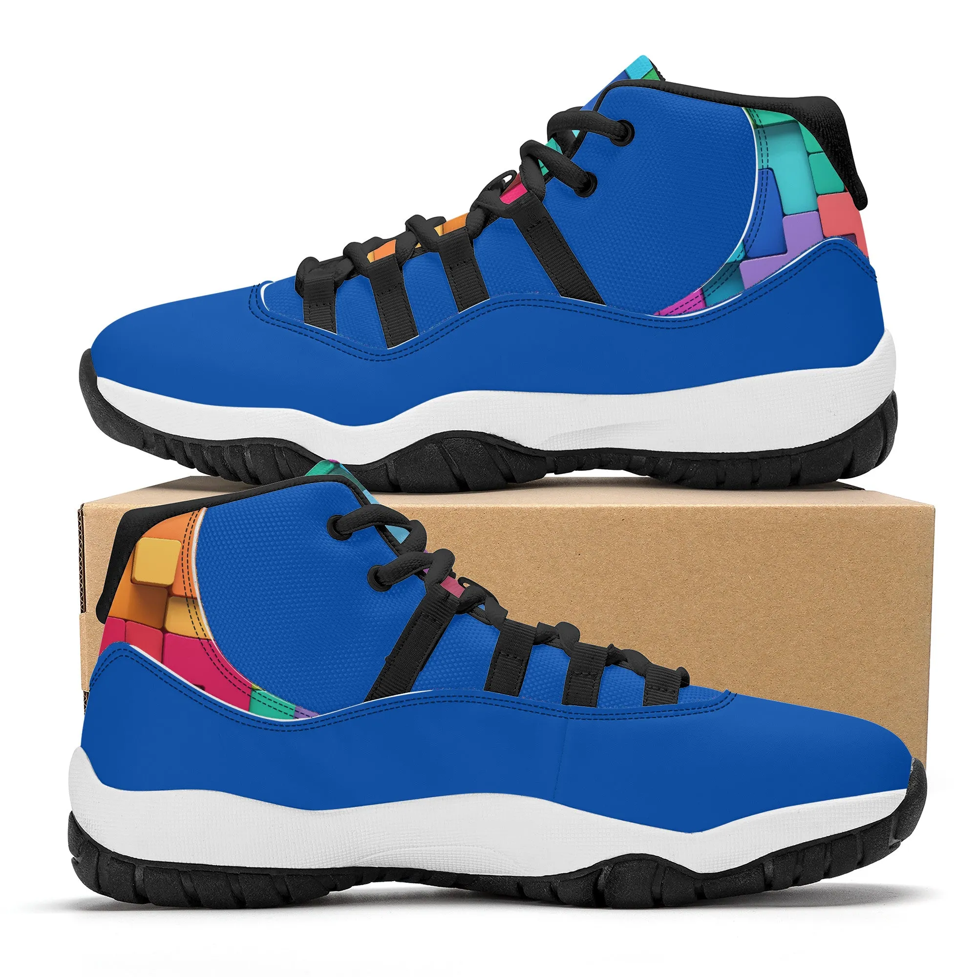 High Top Air Retro Sneakers - Blue