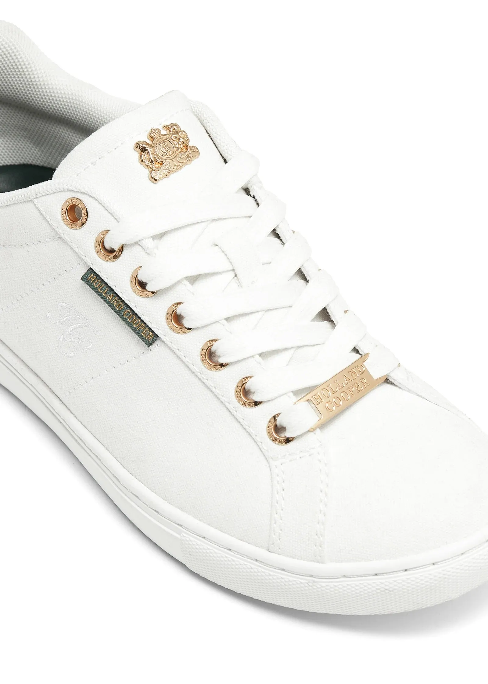 Holland Cooper Chelsea Court Ladies Trainer in White