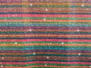 Holographic Sparkle Stripe Glitter Activewear/Dancewear