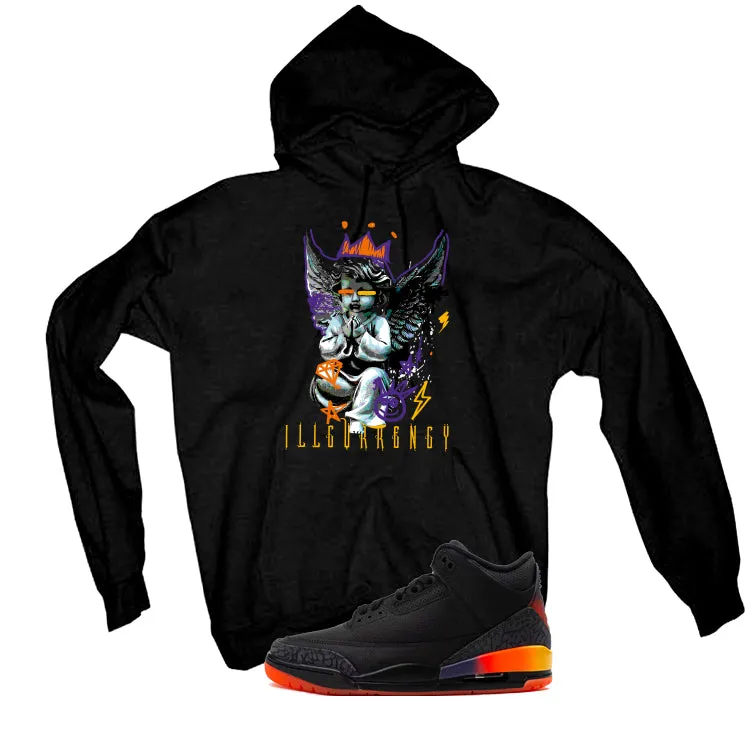 J Balvin x Air Jordan 3 Rio Black T-Shirt (Graffiti Angel)