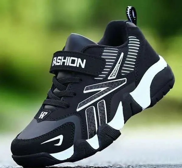 Kids Sport Sneakers - Anti-Slip Leather Casual Shoes for Boys and Girls