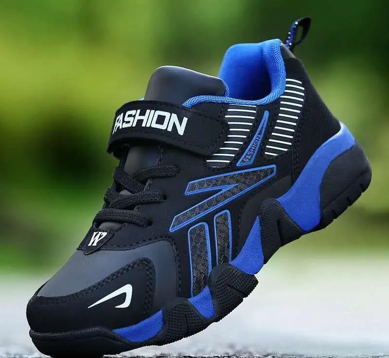 Kids Sport Sneakers - Anti-Slip Leather Casual Shoes for Boys and Girls