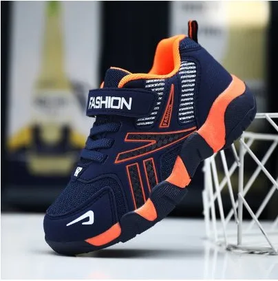 Kids Sport Sneakers - Anti-Slip Leather Casual Shoes for Boys and Girls