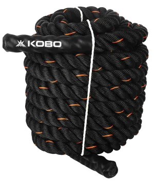 Kobo CTA-41 Professional Battle Rope for Gym 1.5-inch Thick/ 30 Feet (9 Meter) Long Exercise Rope (Imported)