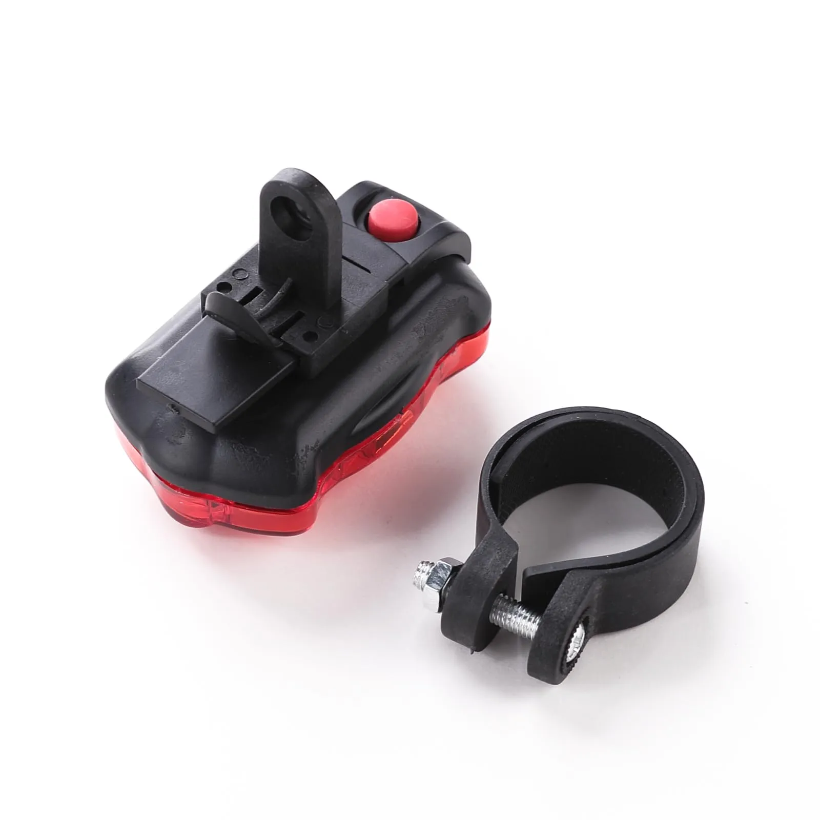 Kuber Industries Cycling Safety Lights|Bicycle Light Battery Powered|Fits On Any Road Bikes (Red & Black)