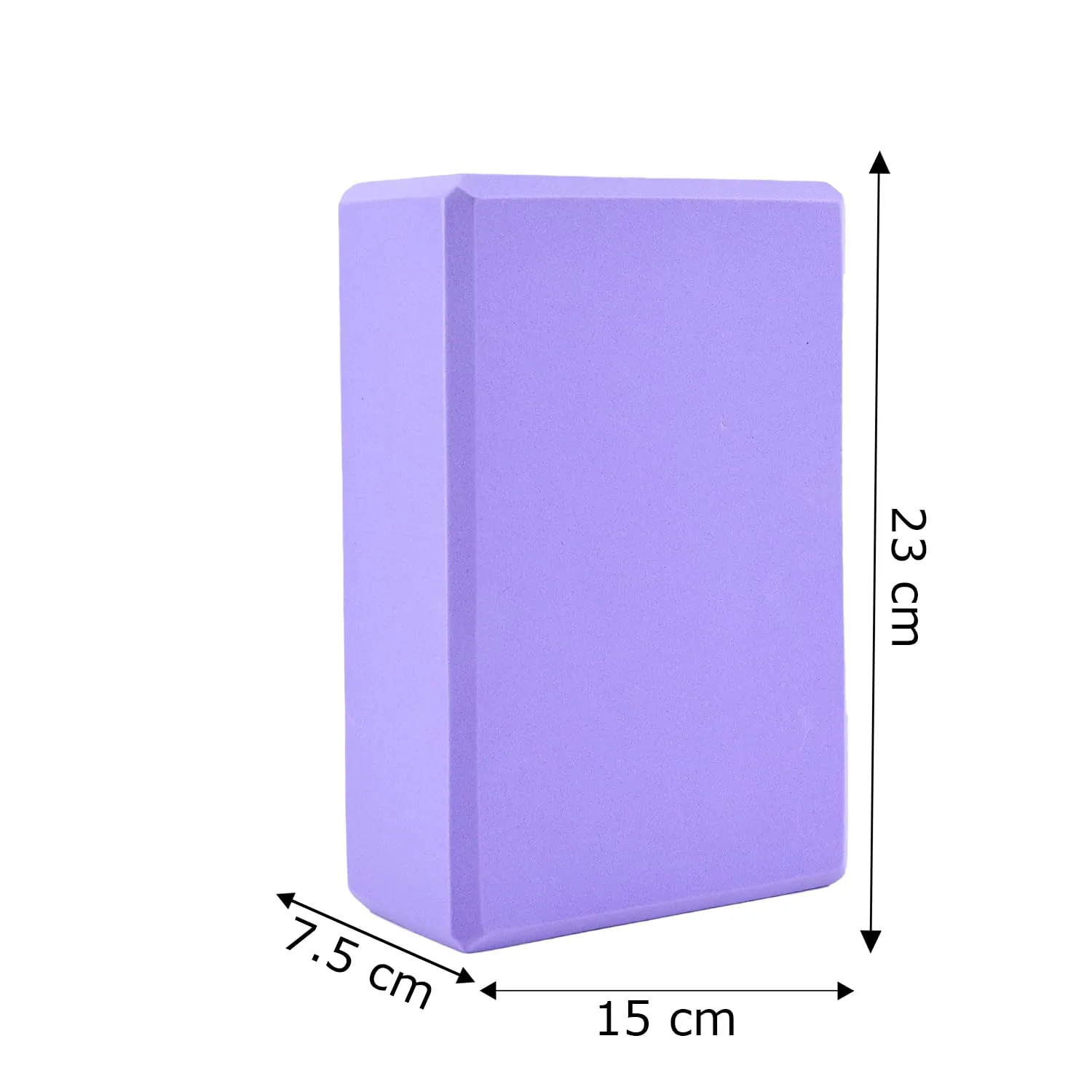 Kuber Industries High-Density Yoga Block|Lightweight & Portable Yoga Brick|Improve Strength & Flexibility (Light Purple)