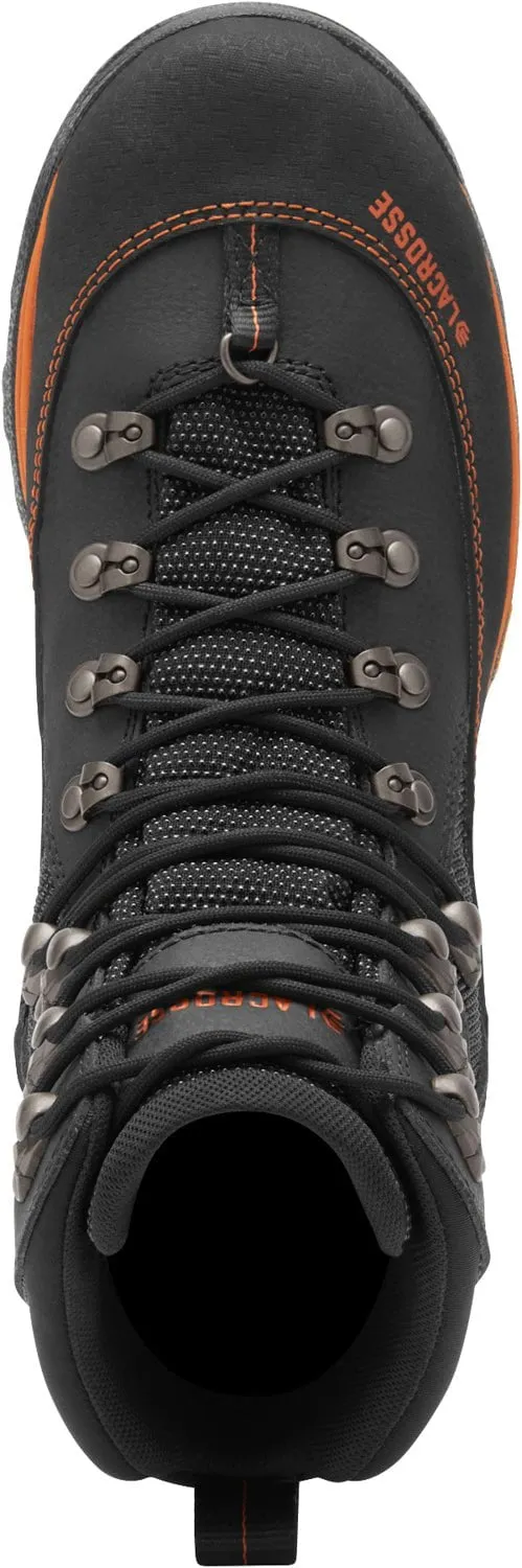 LaCrosse Mens Ursa MS 7in GTX Gunmetal/Orange Leather Hunting Boots