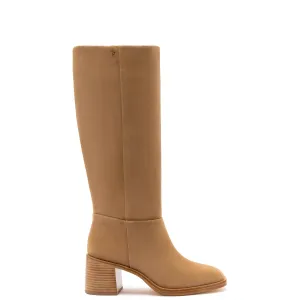 Larroude Ricky Boot In Peanut Suede