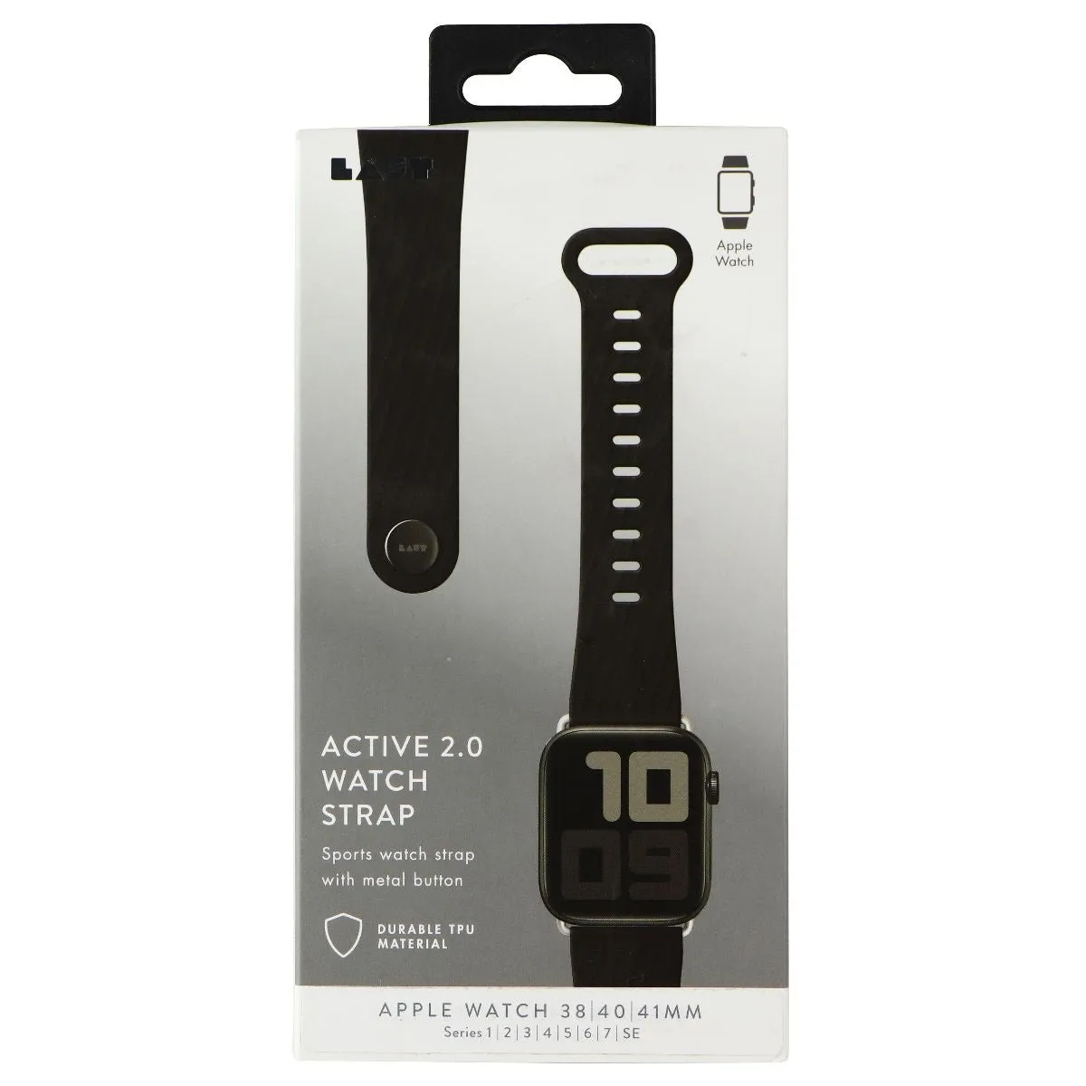 LAUT Active 2.0 Sport Band for Apple Watch 38/40/41mm All Series - Black