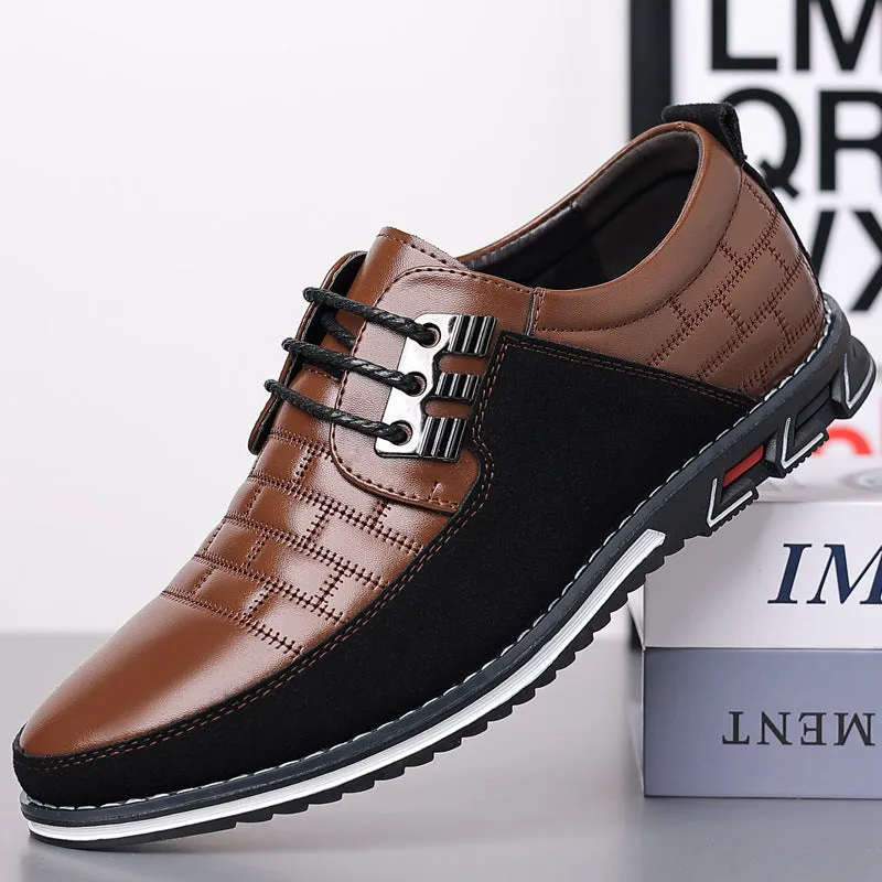 Leather Shoes Lightweight Casual Men's