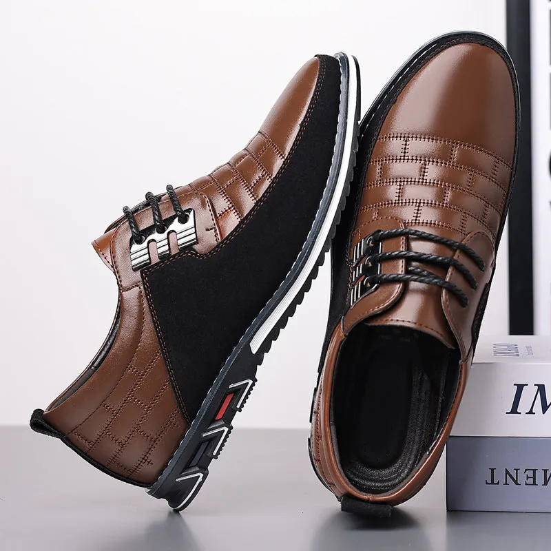 Leather Shoes Lightweight Casual Men's