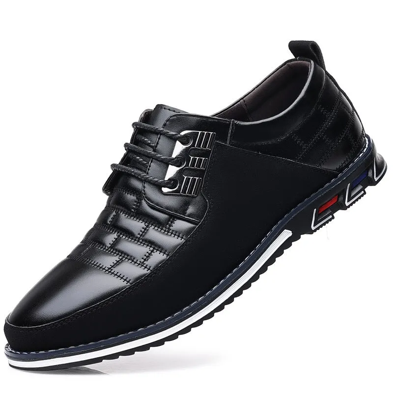 Leather Shoes Lightweight Casual Men's