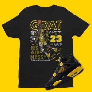 Matching T- Shirts for your Goat Air Jordan 4 Thunder