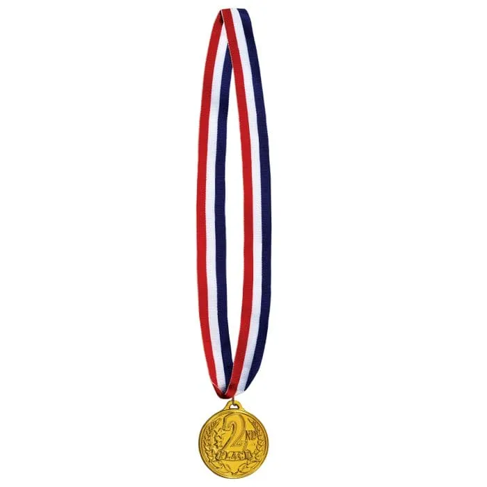 Medal with Ribbon 2nd Place