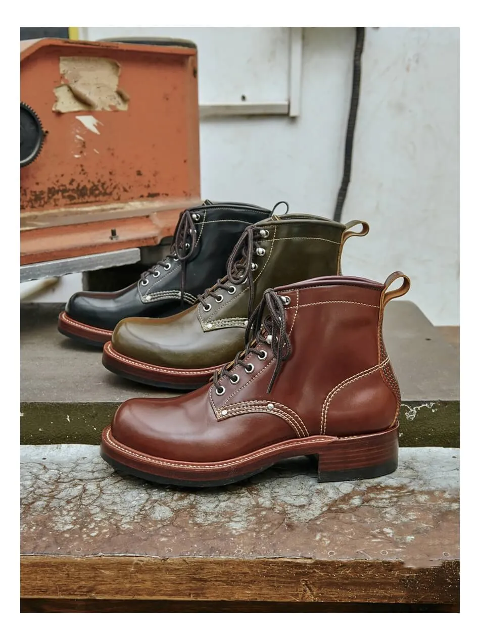 Men's Ironclad Work Boots-Shinki Shell Cordovan