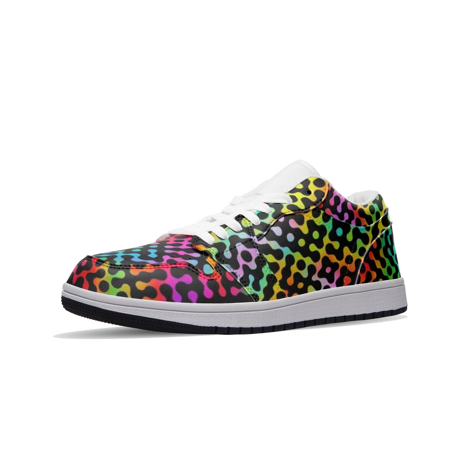 MICRODOTS Unisex Low Top Leather Sneakers | ARTDESIGNWORKS