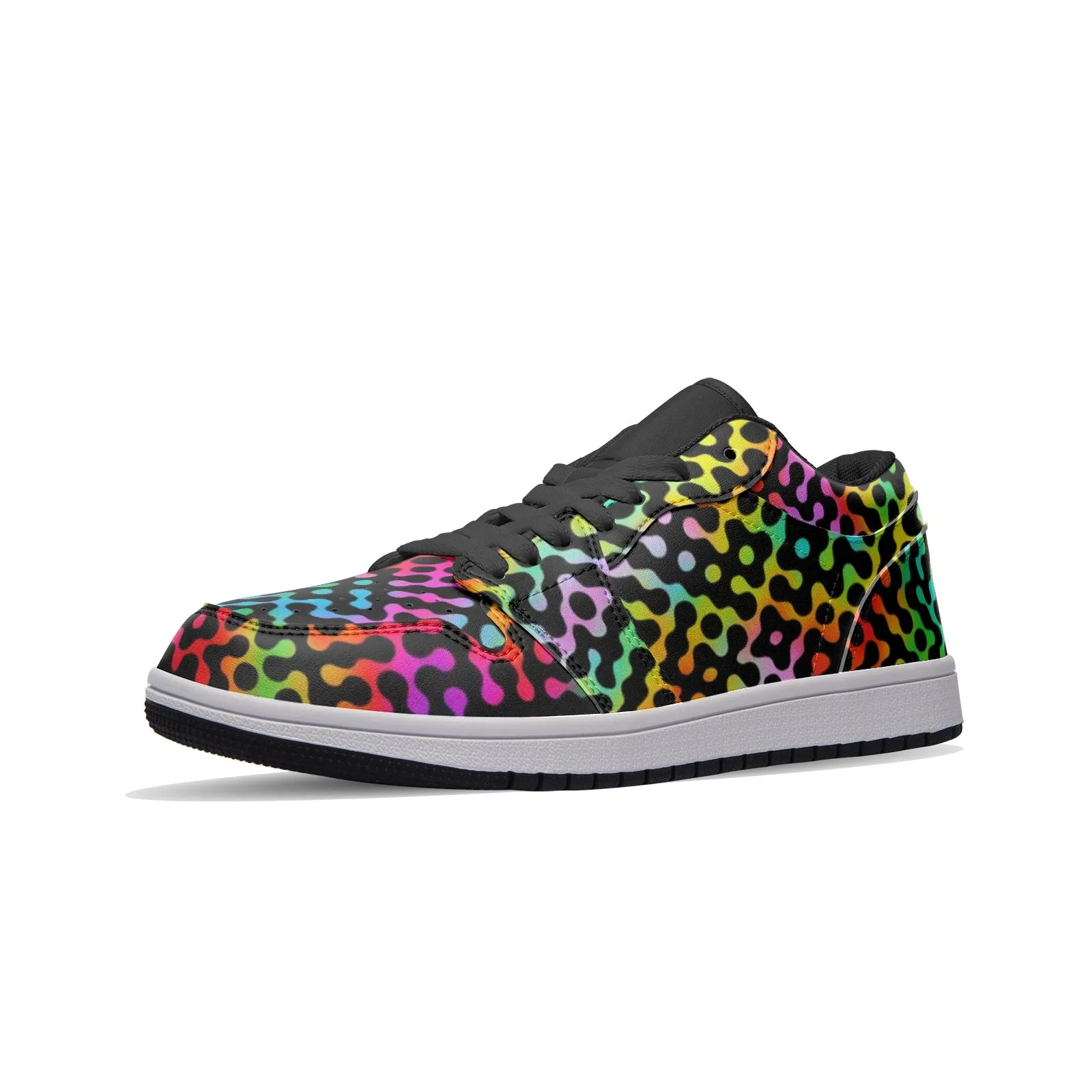 MICRODOTS Unisex Low Top Leather Sneakers | ARTDESIGNWORKS