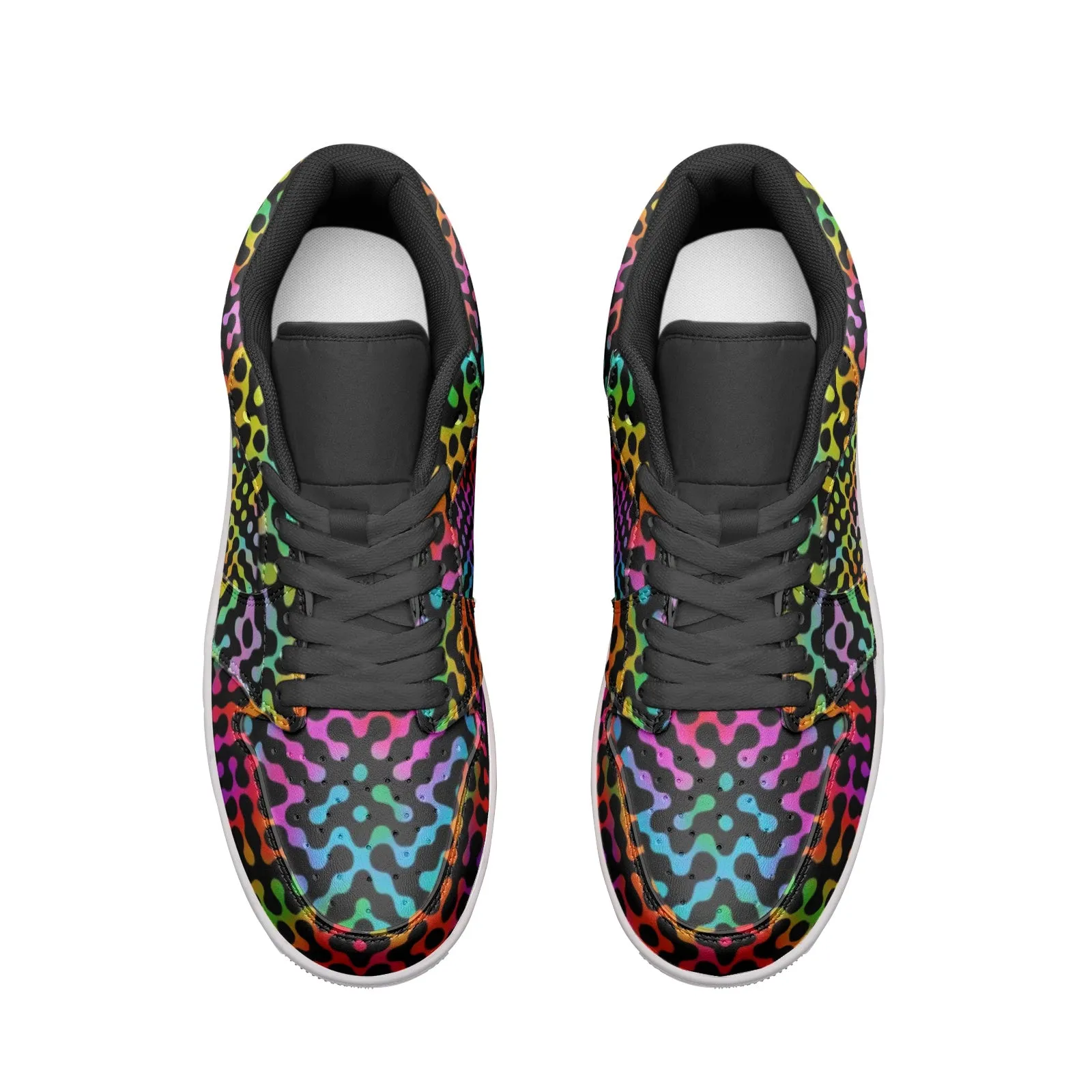 MICRODOTS Unisex Low Top Leather Sneakers | ARTDESIGNWORKS