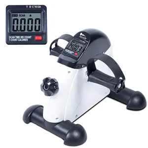 Mini Exercise Bike Pedal Exerciser Portable Cycle Arm and Leg Exerciser