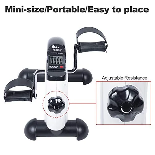 Mini Exercise Bike Pedal Exerciser Portable Cycle Arm and Leg Exerciser