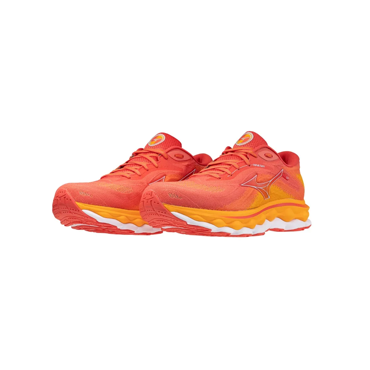 Mizuno Wave Sky 7 Red Orange SS24 Running Shoes