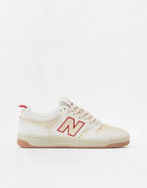 New Balance Numeric x Chocolate 480 Skate Shoes - Sea Salt/White