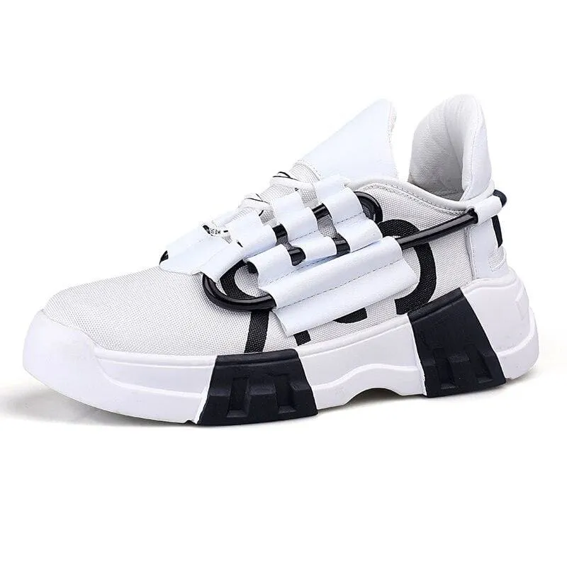 New Men Lace-Up Breather Mesh Casual Shoes