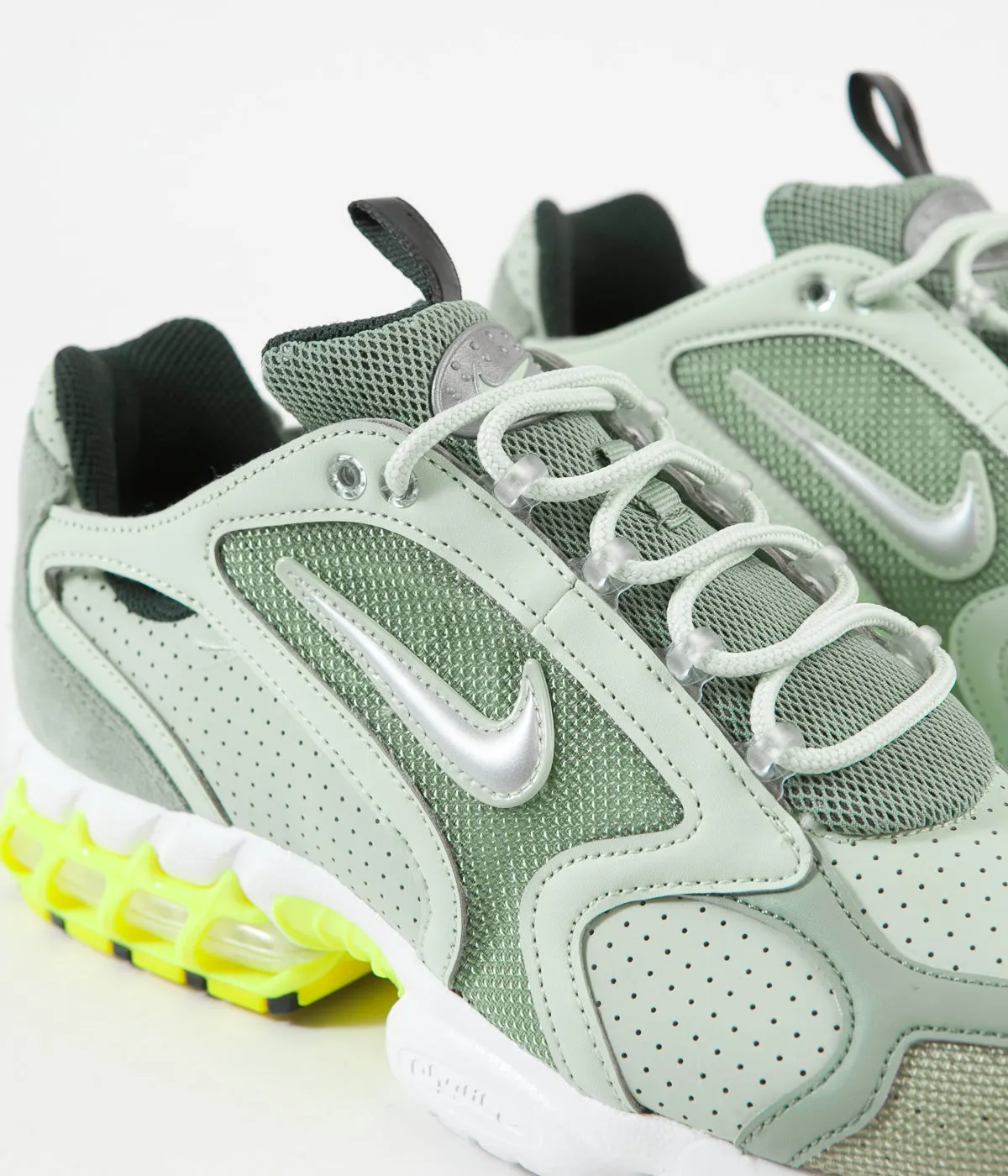 Nike Air Zoom Spiridon Cage 2 Shoes - Pistachio Frost / Metallic Silver