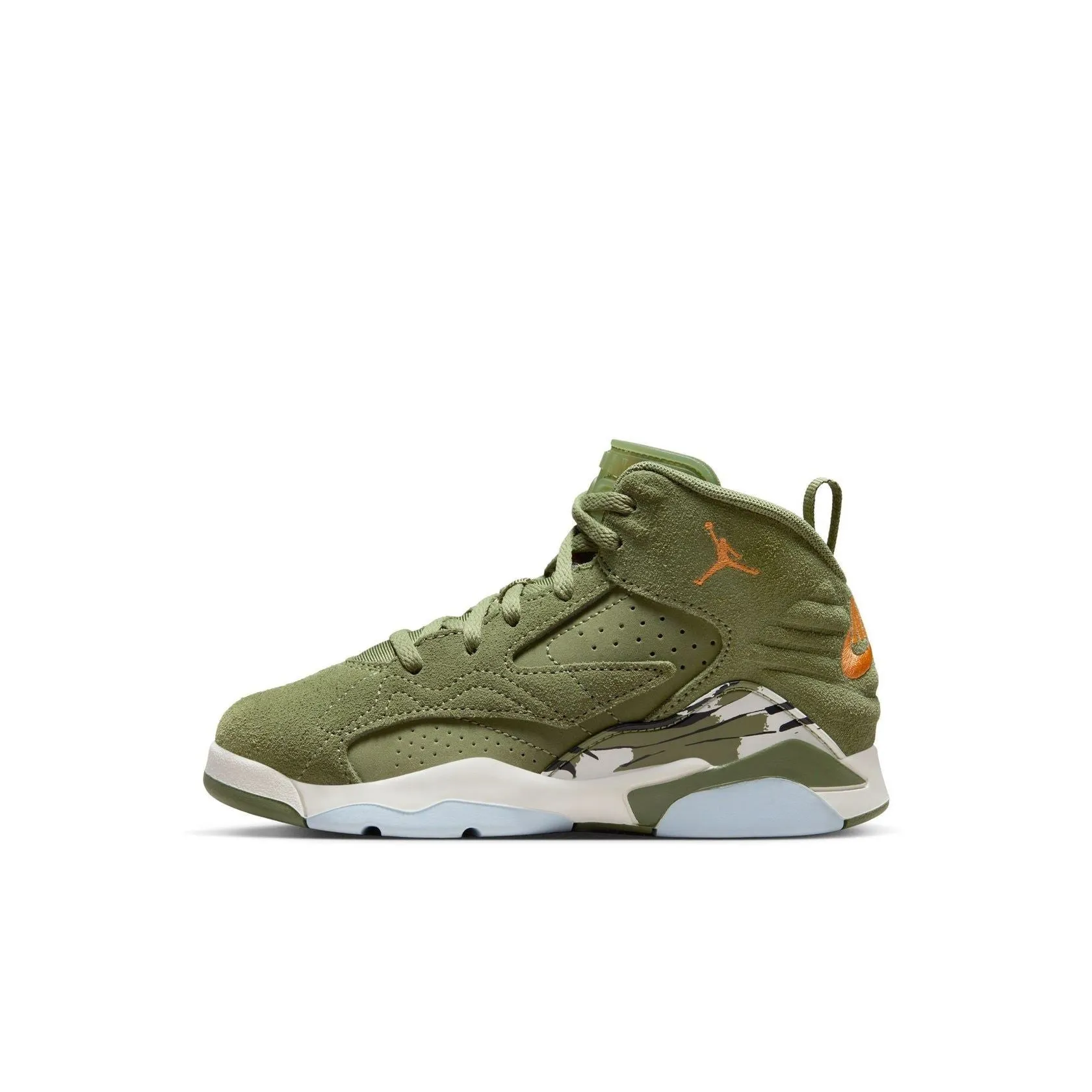 Nike Kid's Jordan MVP Shoes - Olive / Mandarin / Sail