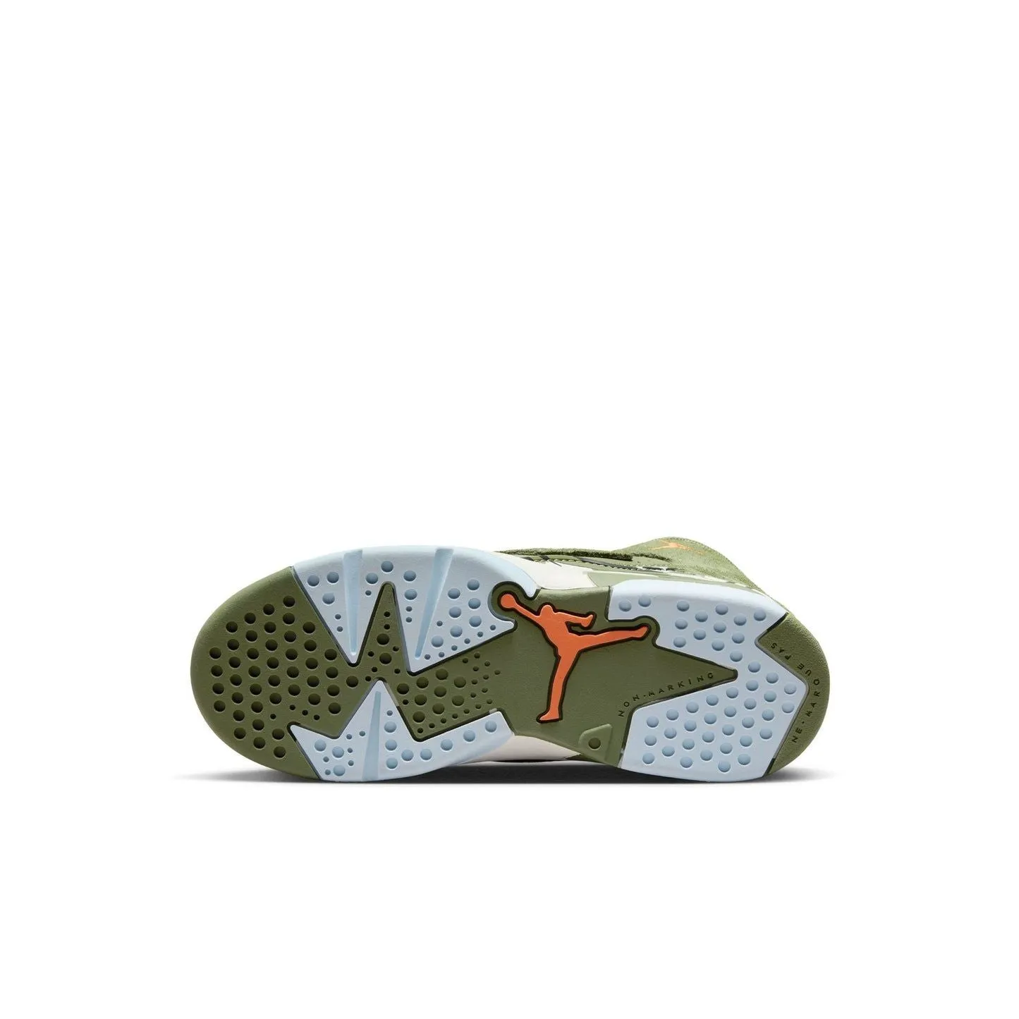 Nike Kid's Jordan MVP Shoes - Olive / Mandarin / Sail