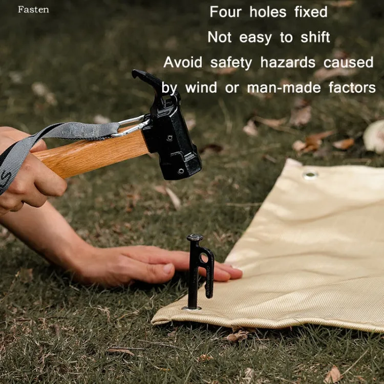 Outdoor Camping Fiberglass Heat Insulation Pad Fireproof Cloth, Size: 50x50cm