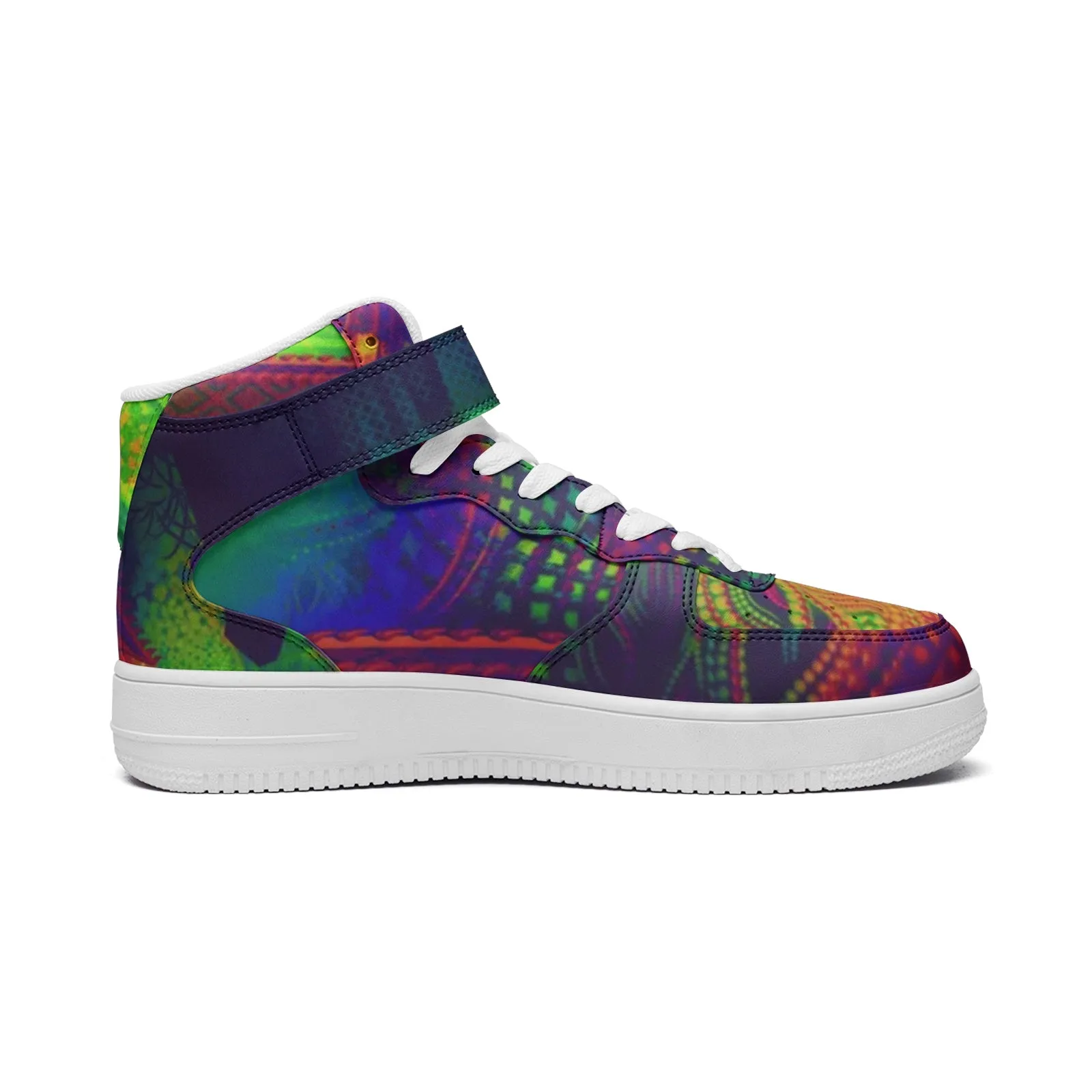 PADWAN Unisex high Top Leather Sneakers | SALVIA DROID