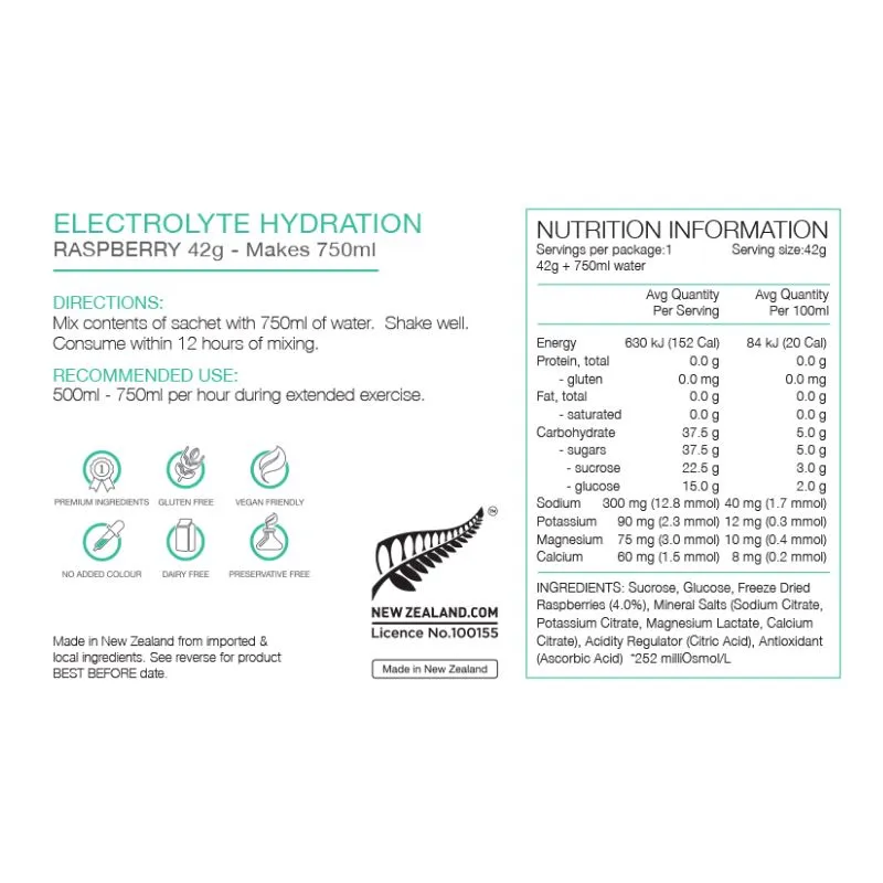 Pure Electrolytes Hydration 42g Single Sachet