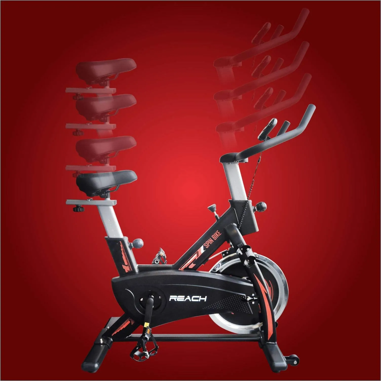 Reach Evolve Spin Bike | Best Exercise Cycle for Cardio and Weight Loss Spinning Bike for Home Gym