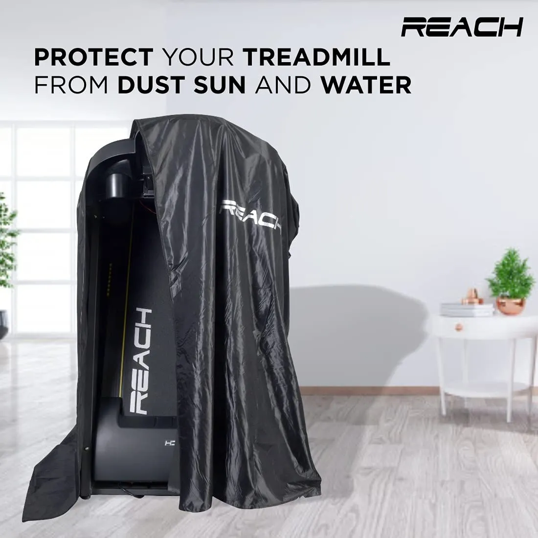 Reach Treadmill Cover (Black) | Water Proof/Dust Proof/Heat Proof | Free Size