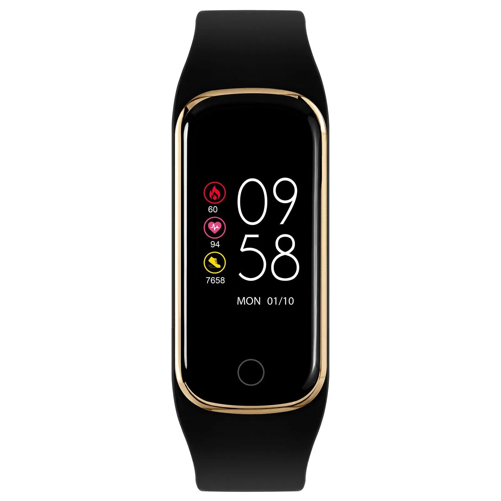 Reflex Active Smart Watch Black & Gold Series 08 Slimline Sports RA08-2118