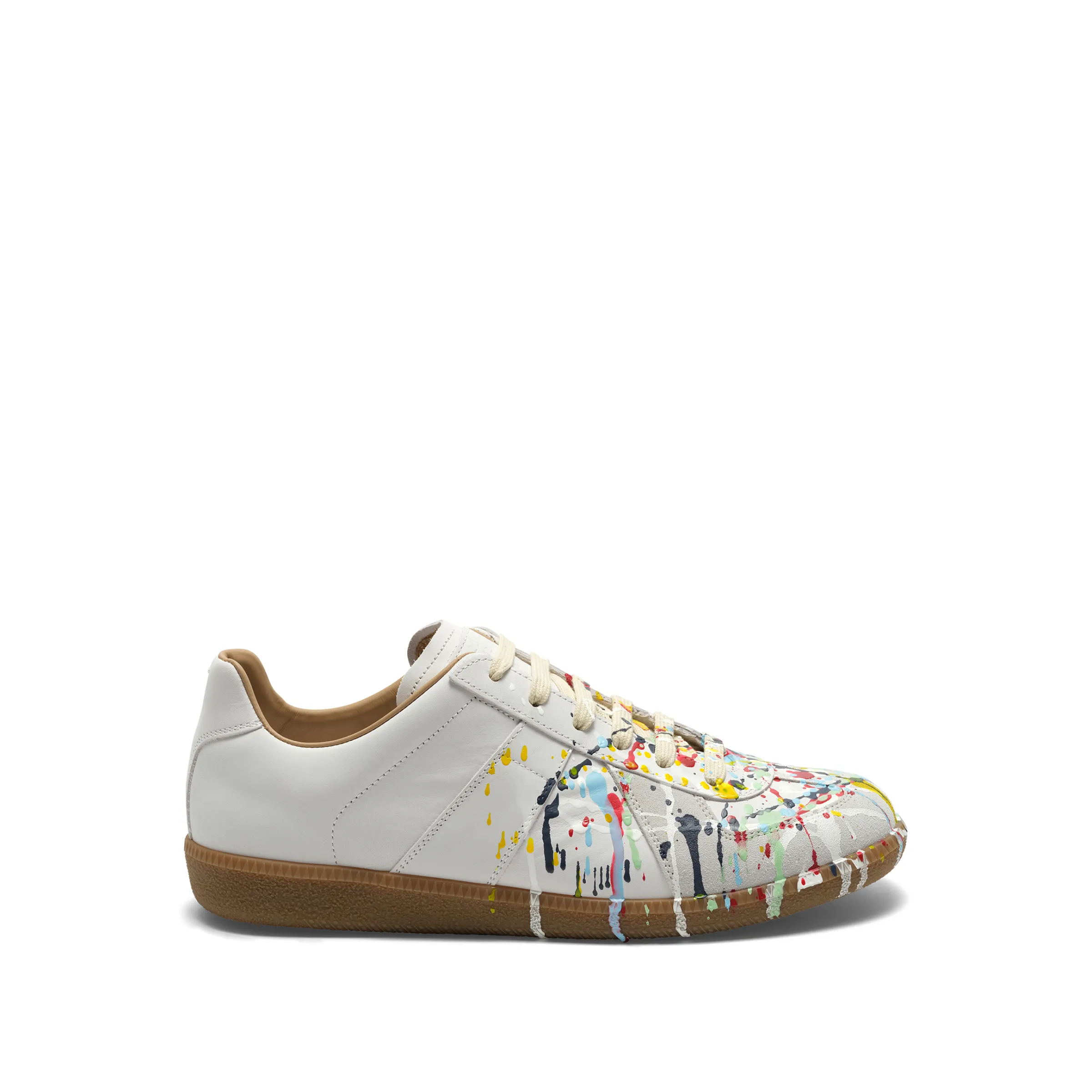 Replica Paint Splatter Sneaker in White