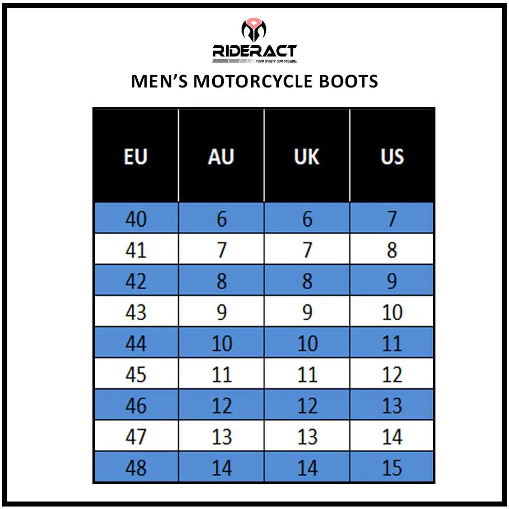 RIDERACT® Men Motorcycle Boots Digger Riding Motorbike Boots