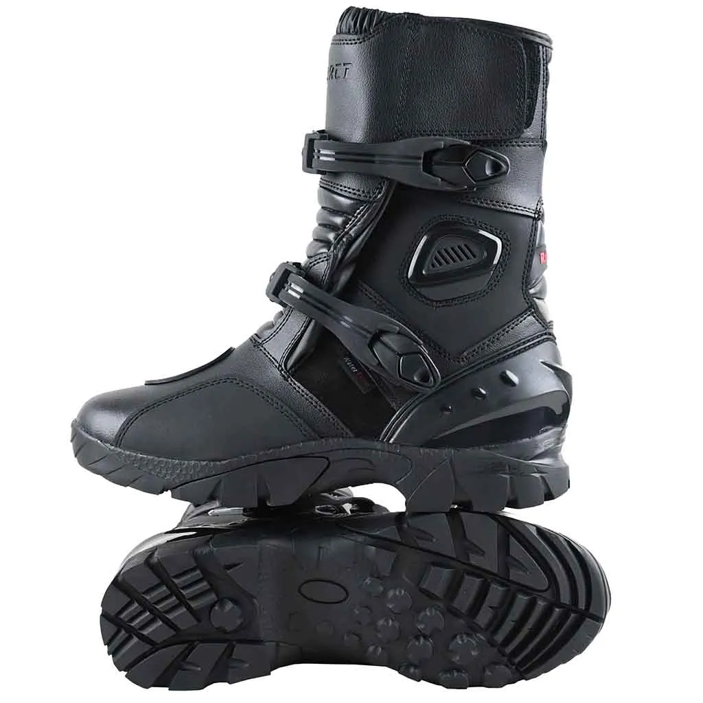 RIDERACT® Men's Motorcycle Boots Cruiser Activa Black Moto Boots