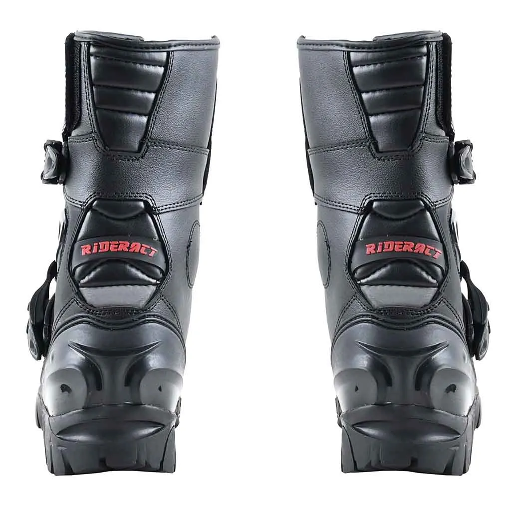 RIDERACT® Men's Motorcycle Boots Cruiser Activa Black Moto Boots