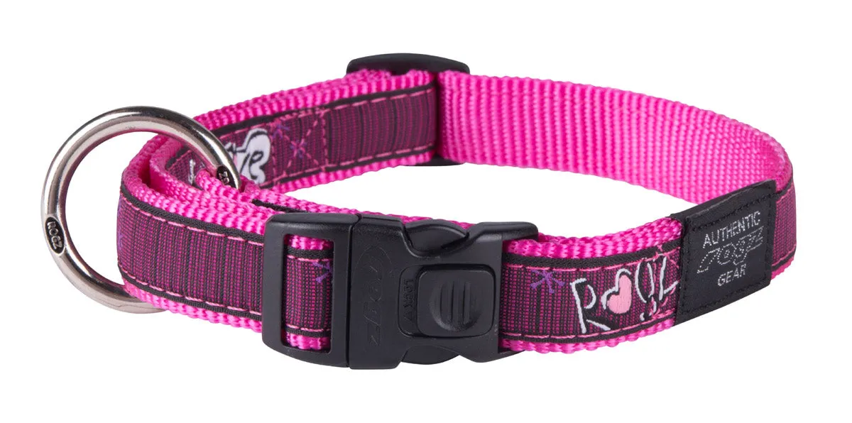 Rogz Fancy Dress Collar - Pink Love