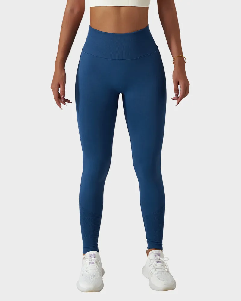 Seamless Knit Breathable Butt Lifting Fitness Leggings