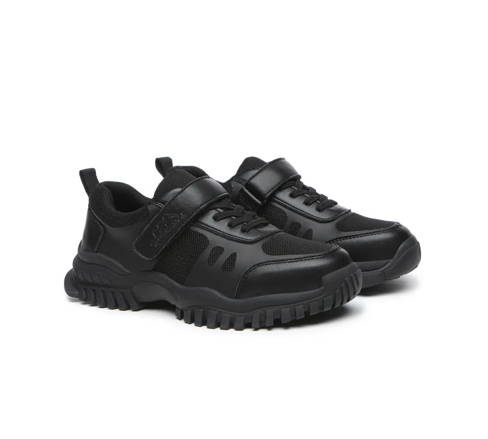 Senior Black Leather School Shoes