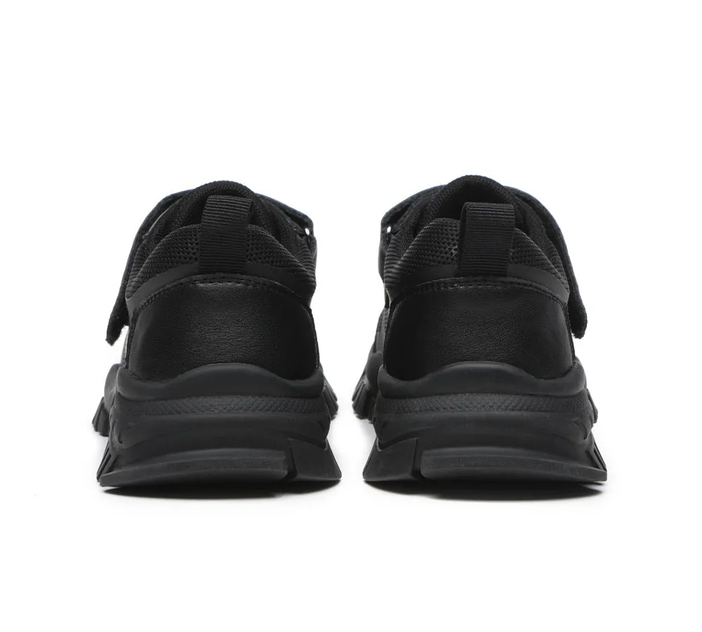 Senior Black Leather School Shoes