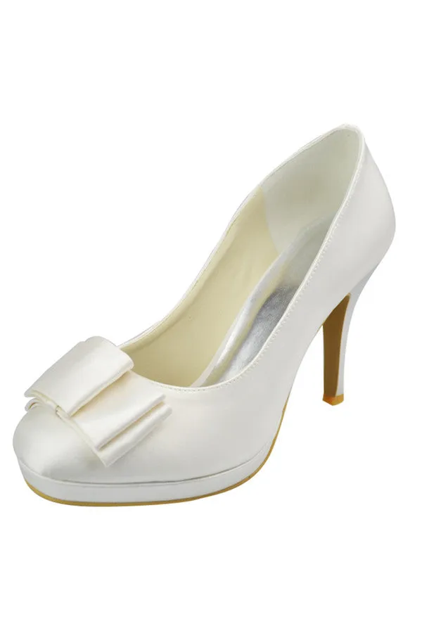 Simple High Heel Comfortable Close Toe Wedding Shoes S102