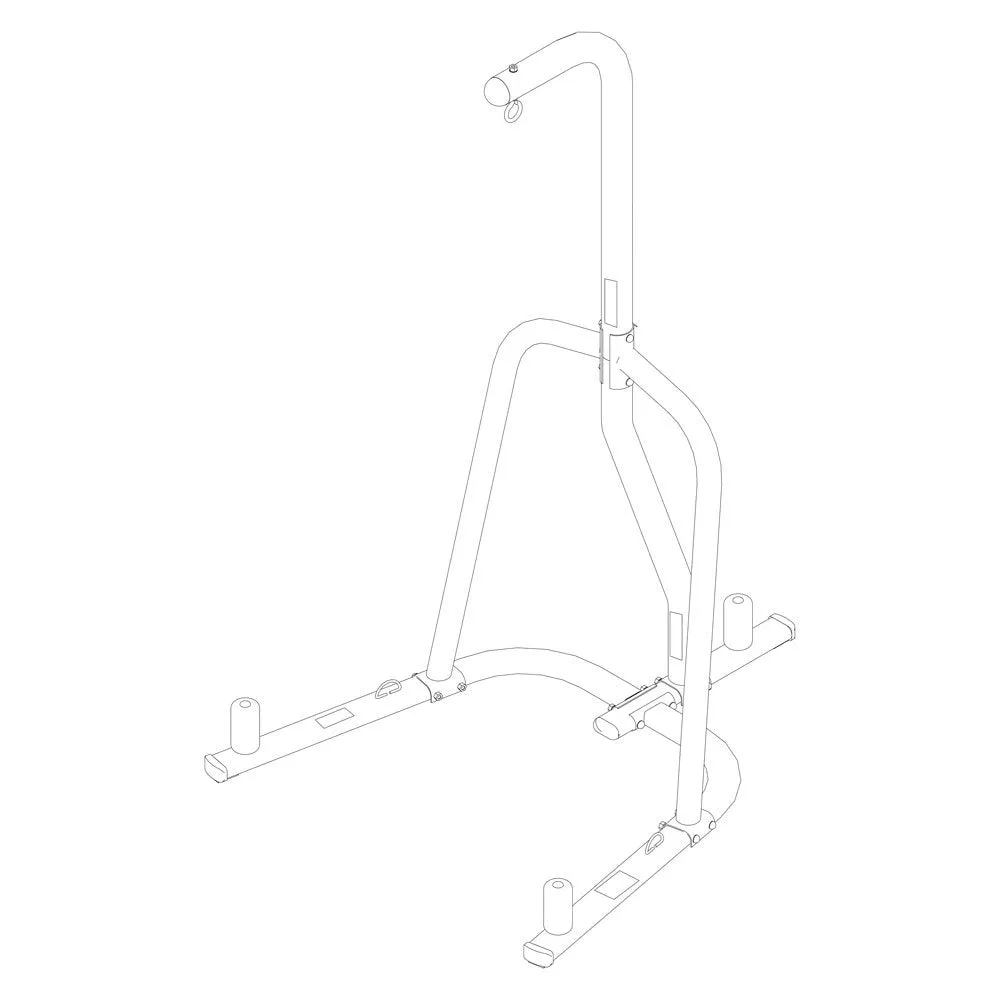 Single-Station Heavy Bag Stand, White